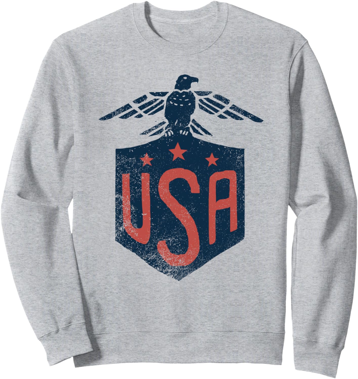 

Толстовка с нарисованным от руки орлом, США Trendy Apparel, серый