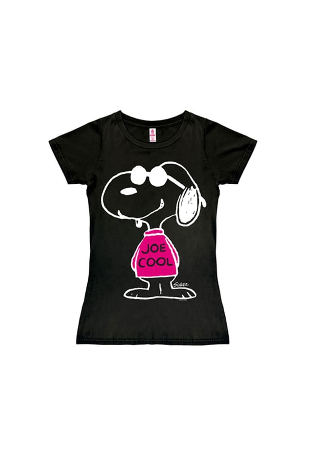 

Новая футболка для девочек peanuts - joe cool pink Logoshirt, черный