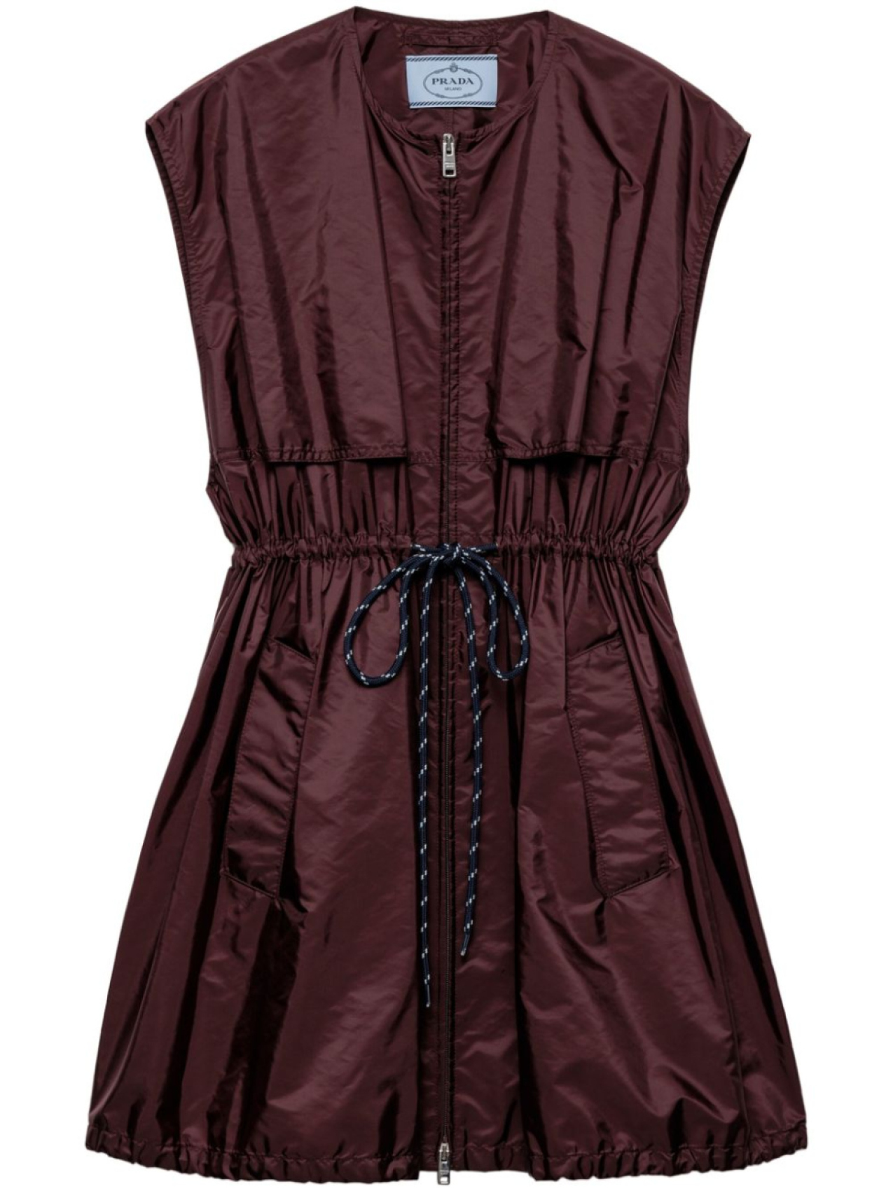 

Prada платье мини Re-Nylon, красный