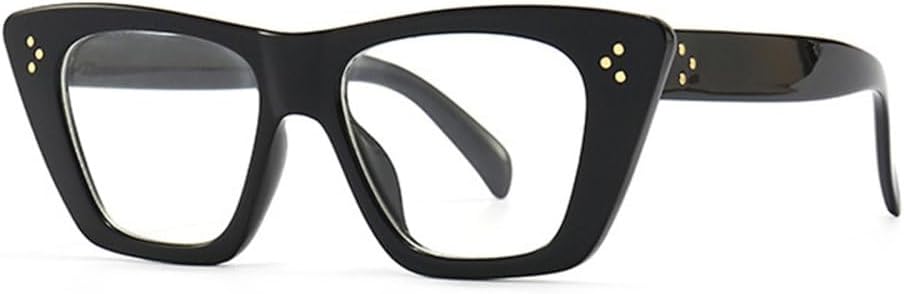 

Солнцезащитные очки LVTFCO Retro Cat Eye для женщин, модные, ярких цветов, мужские солнцезащитные очки синего и розового цвета с защитой от УФ-излучения UV400, Black Clear