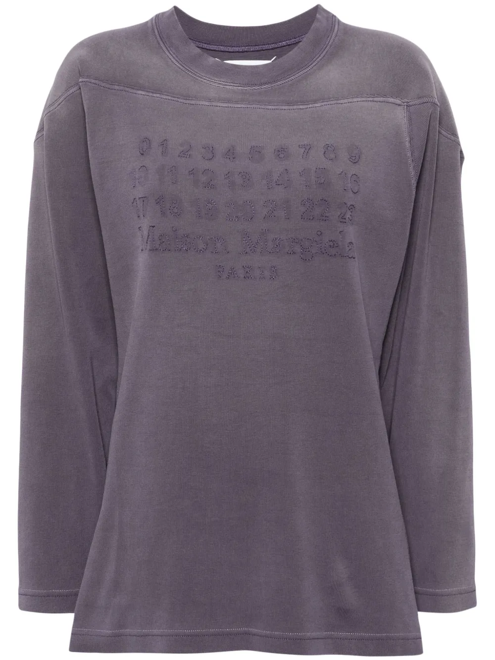 

Футболка Numbers с логотипом MAISON MARGIELA, фиолетовый