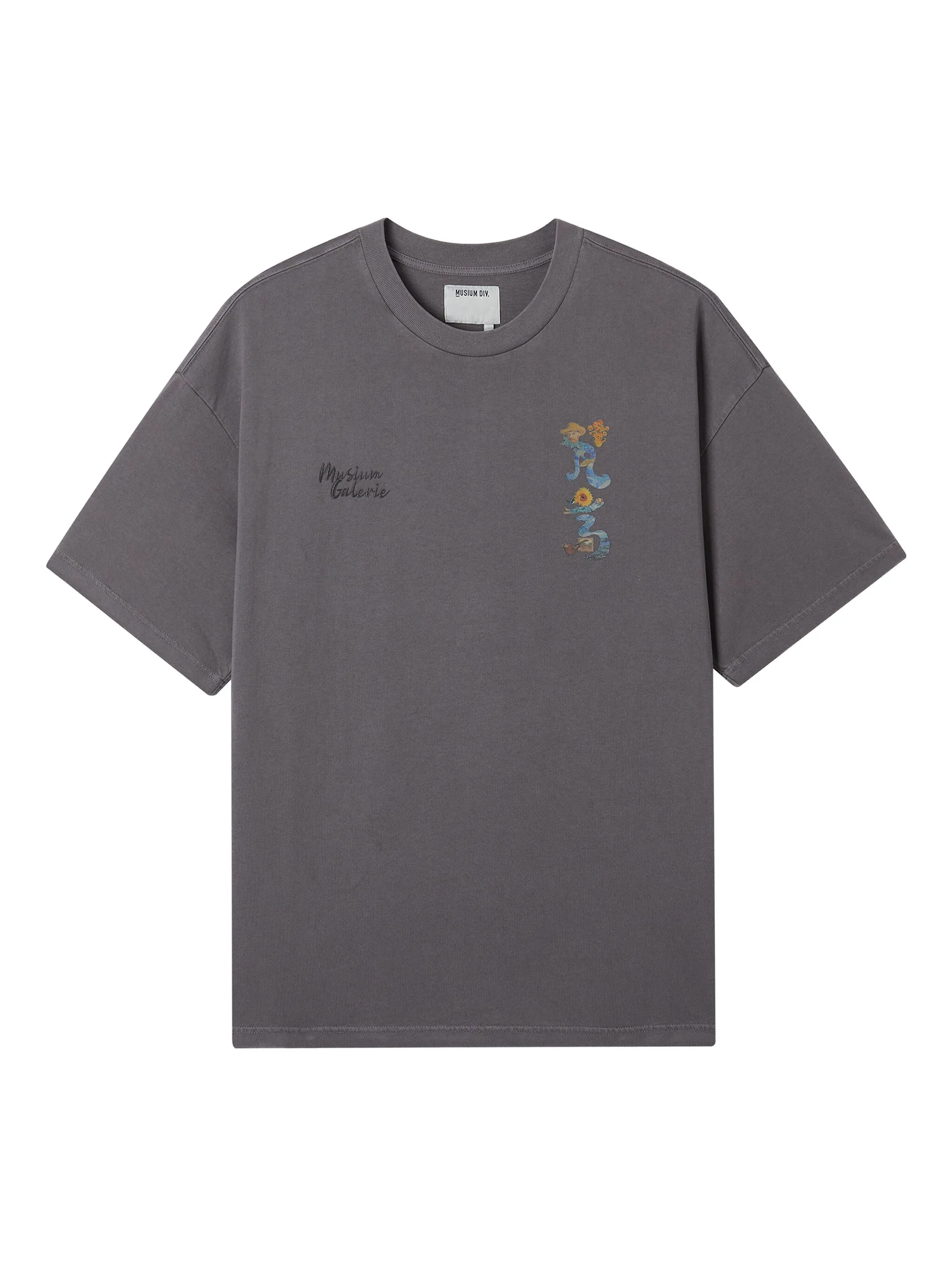 

Футболка Vincent van Gogh с графичным принтом Musium Div., серый