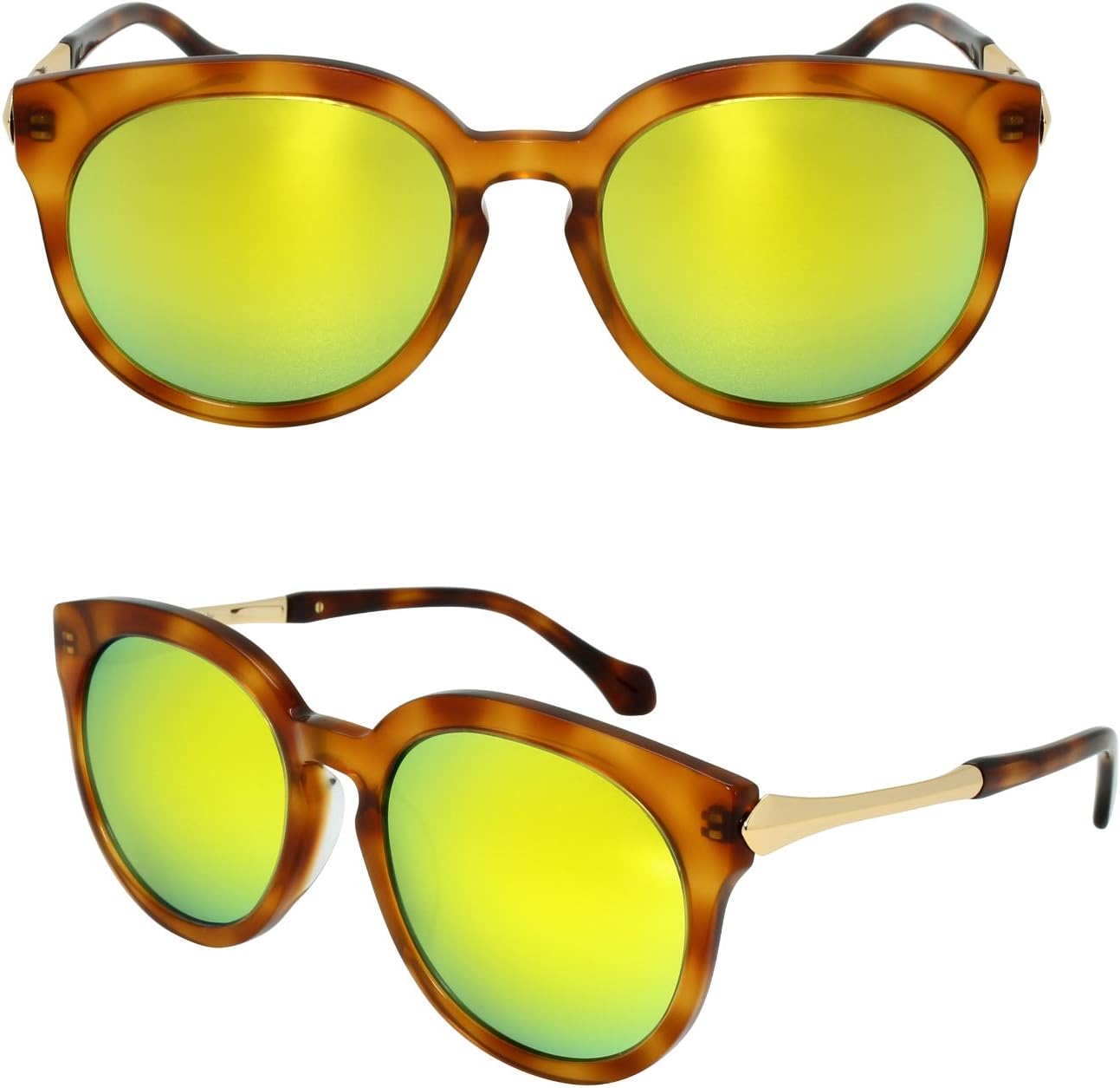 

Женские модные солнцезащитные очки Edge I-Wear в форме «кошачий глаз», круглые, с оправой ручной работы и линзами UV400 CR39 HM506-CR39-3819(DEMI.orrv) EDGEIWEAR, Tortoise Frame/Orange Mirrored Cr39 Lens