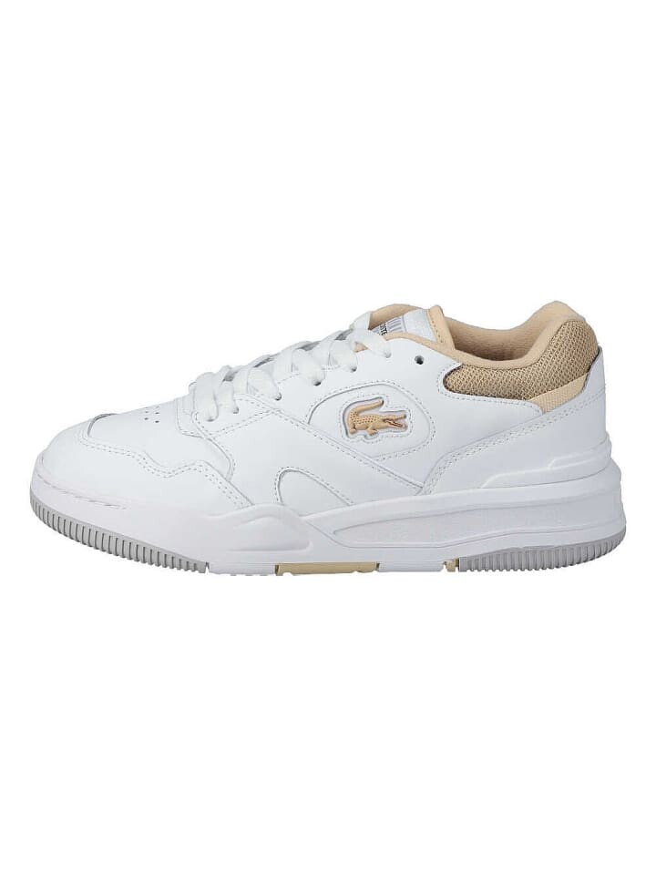 Низкие кроссовки Lacoste Lineshot, цвет white/light brown — фото 3