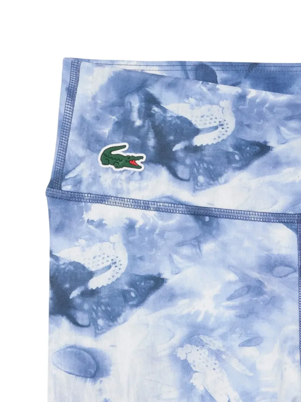 Спортивные леггинсы Lacoste с принтом и нашивкой-логотипом, синий — фото 2