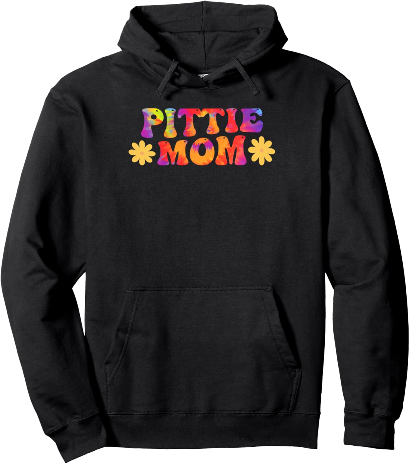 

Толстовка с изображением мамы питбуля Pittie Mom & Pittie Gifts, черный