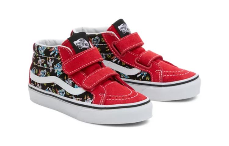 Кроссовки Sk8-Mid Reissue V Kids 'DJ Rocket Jam' Vans, черный/розовый — фото 3