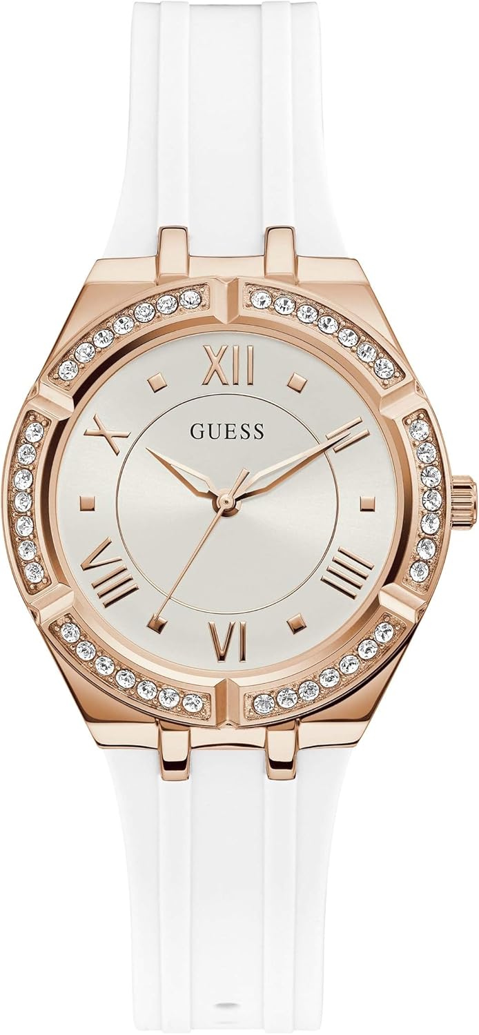 

Часы Guess Blue + Rose Gold-Tone Crystal Silicone, White/Rose Gold Tone/White, Позолоченный, Часы Guess Blue + Rose Gold-Tone Crystal Silicone, White/Rose Gold Tone/White