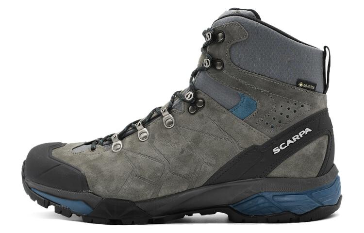 

Кроссовки мужские высокие серые/синие Scarpa