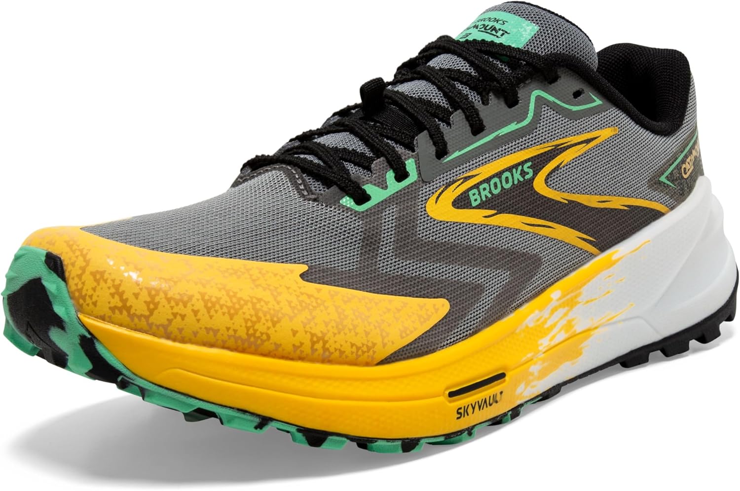 

Мужские кроссовки для трейлраннинга Brooks Catamount 3, Lemon Chrome/Sedona Sage
