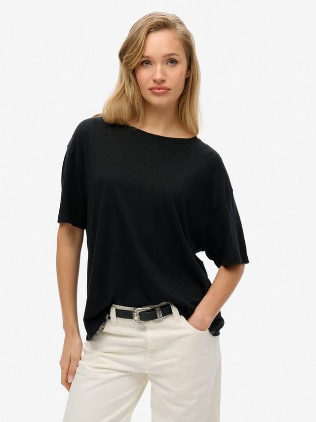 

Футболка с пониженной линией плеча Studios Superdry, Black