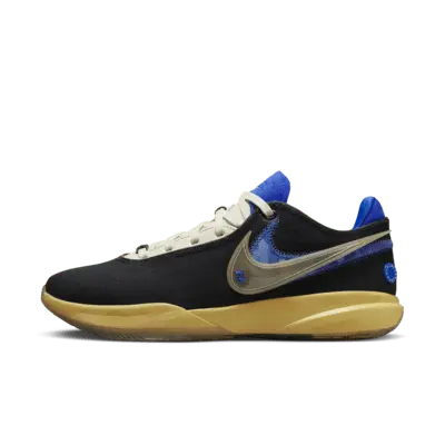 

Кроссовки Nike LeBron 20 UNINTERRUPTED EP Basketball Shoes, цвет Black/Hyper Royal/Topaz Gold/Coconut Milk