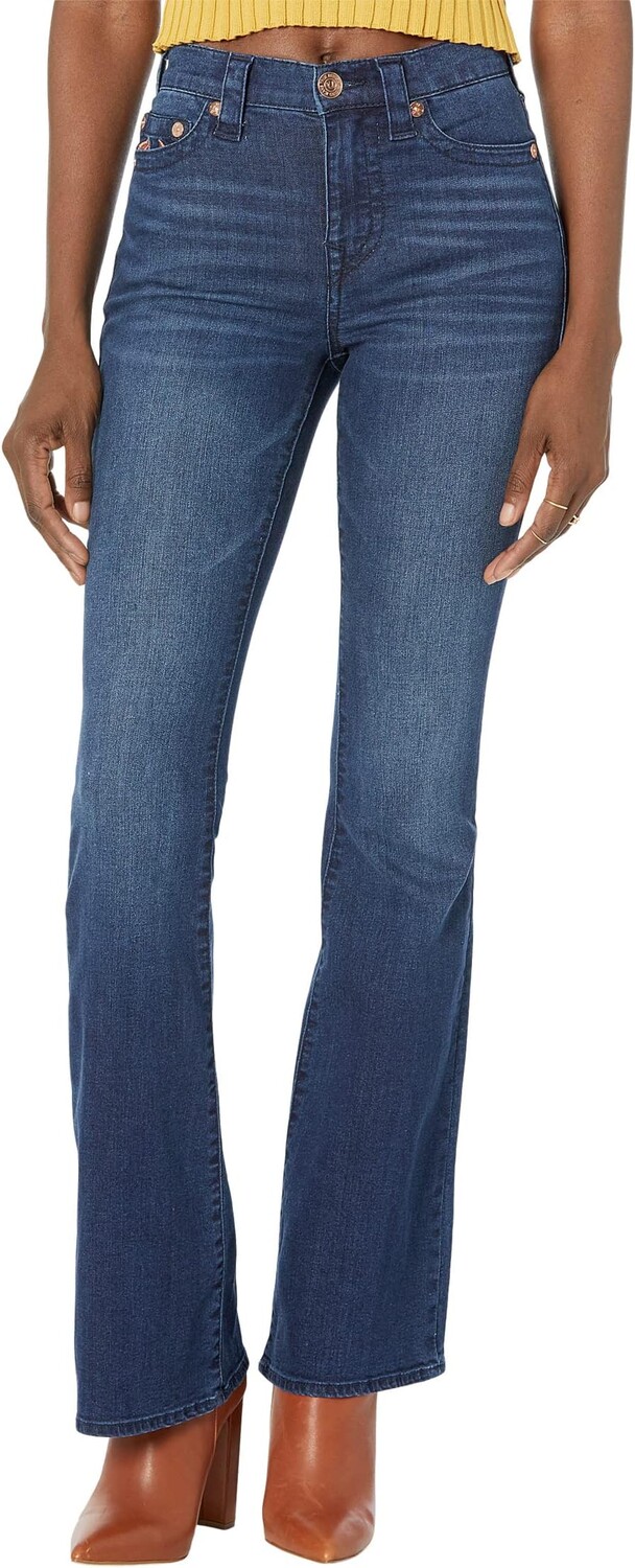 

Джинсы True Religion Feather Embroidered Reagan High-Rise Flare in Sleep Walking, цвет Sleep Walking