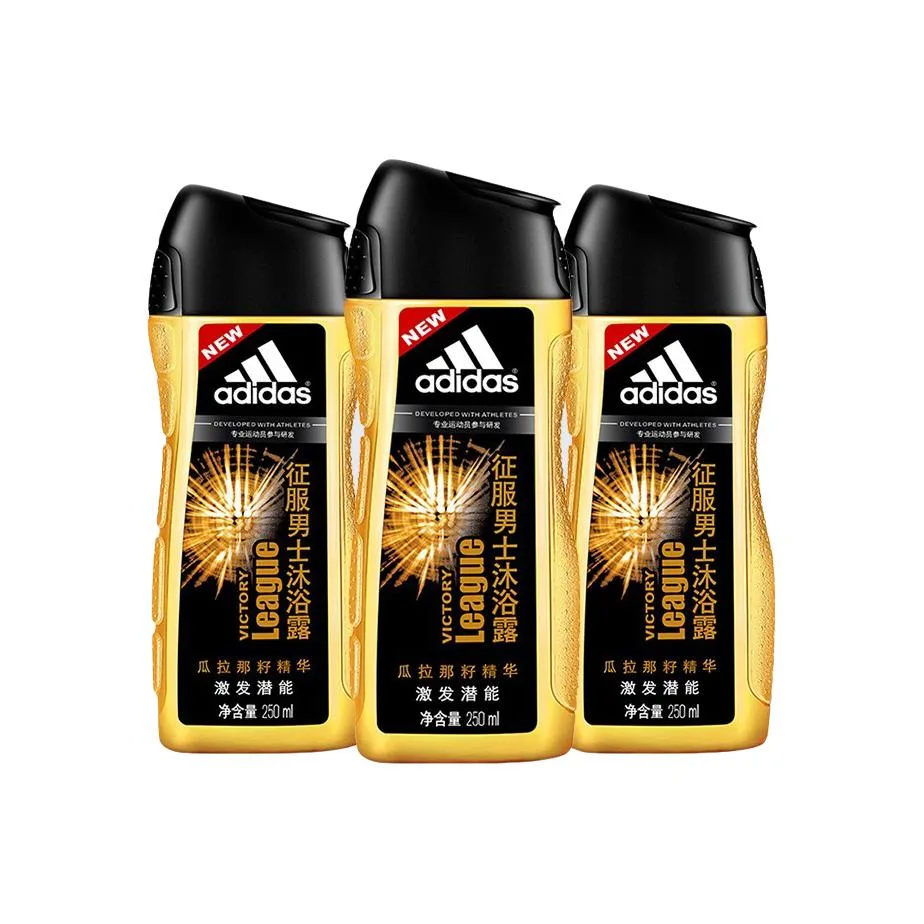 Освежающий гель для душа с ароматом попурри Adidas, Conquer Shower Gel 250ml * 3 Bottles
