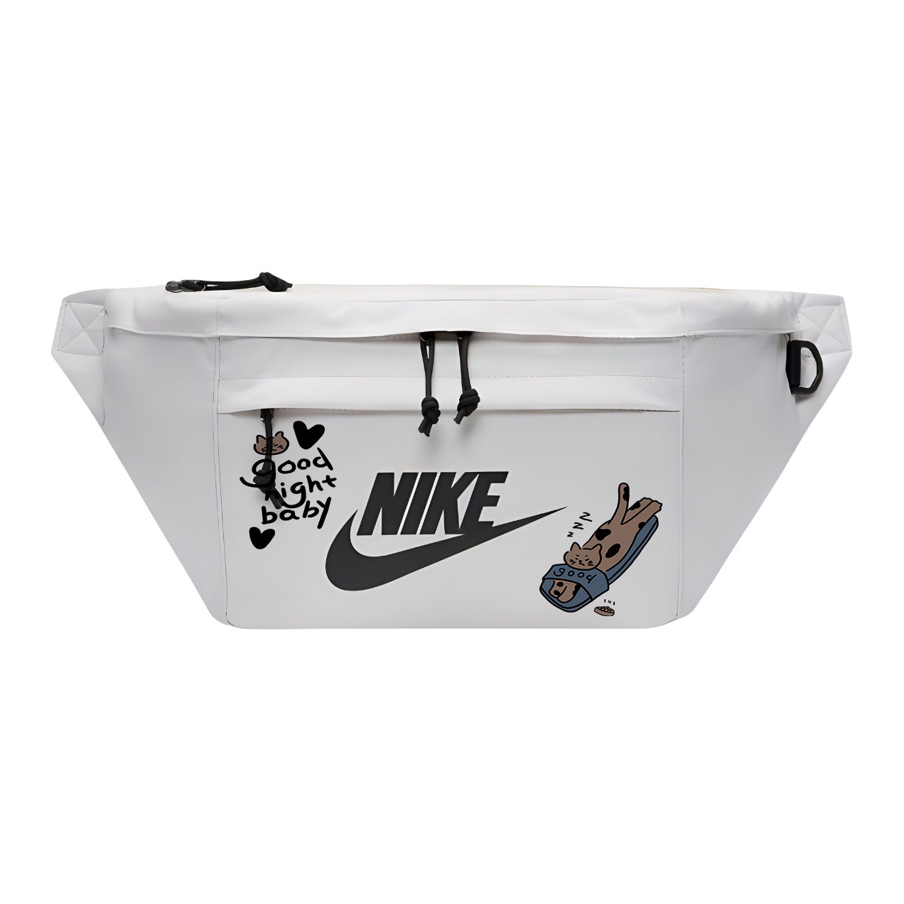 

Nike Одноплечевая набедренная сумка через плечо унисекс белая, Kitten Slippers