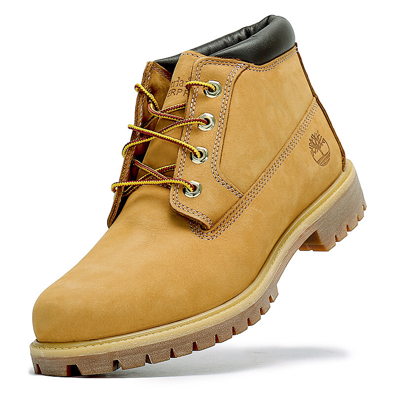 Мужские уличные ботинки Timberland короткие на шнуровке, желтый — фото 3