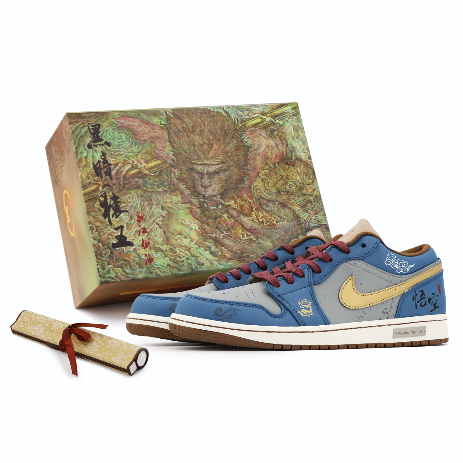 

Баскетбольные кроссовки Air 1 Vintage Men Low-Top Blue/Gold/Grey/Black Jordan, Черный, Баскетбольные кроссовки Air 1 Vintage Men Low-Top Blue/Gold/Grey/Black Jordan