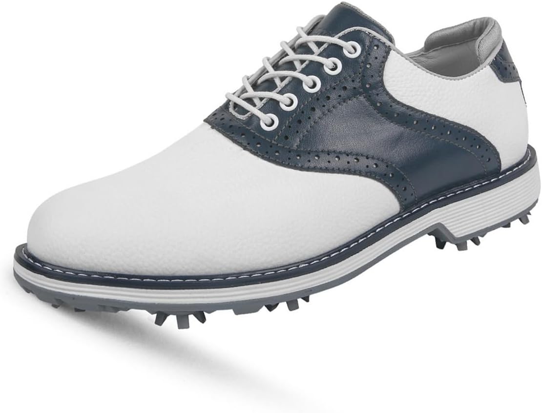 

Мужские шипованные кроссовки для гольфа Водонепроницаемые спортивные кроссовки для ходьбы и тренировок Легкие для гольфистов Omcam, синий