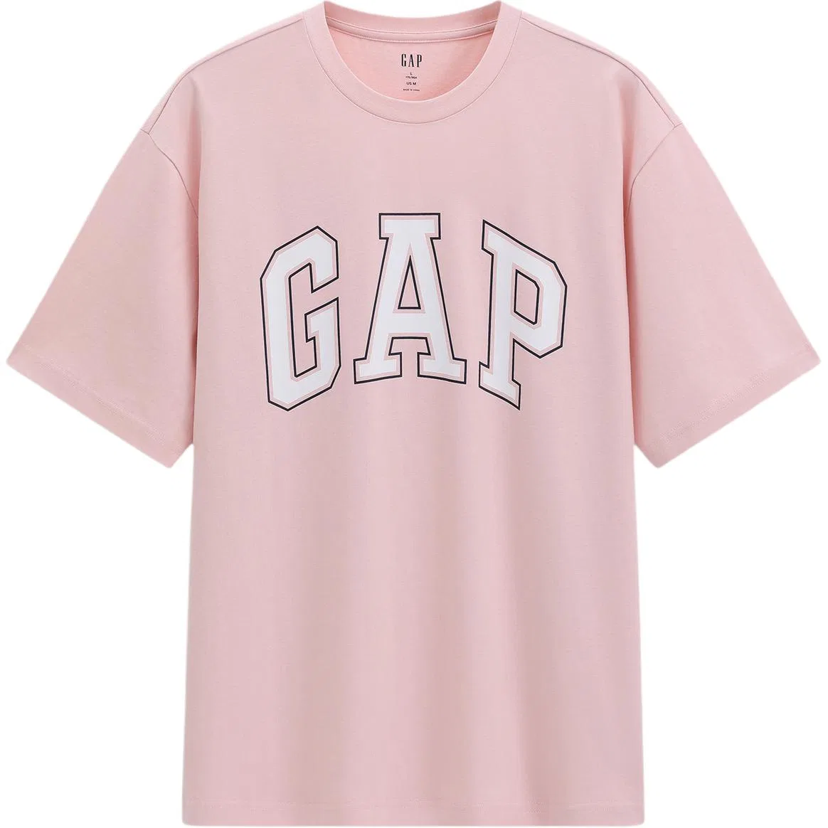 Футболка с круглым вырезом GAP Black — фото 3