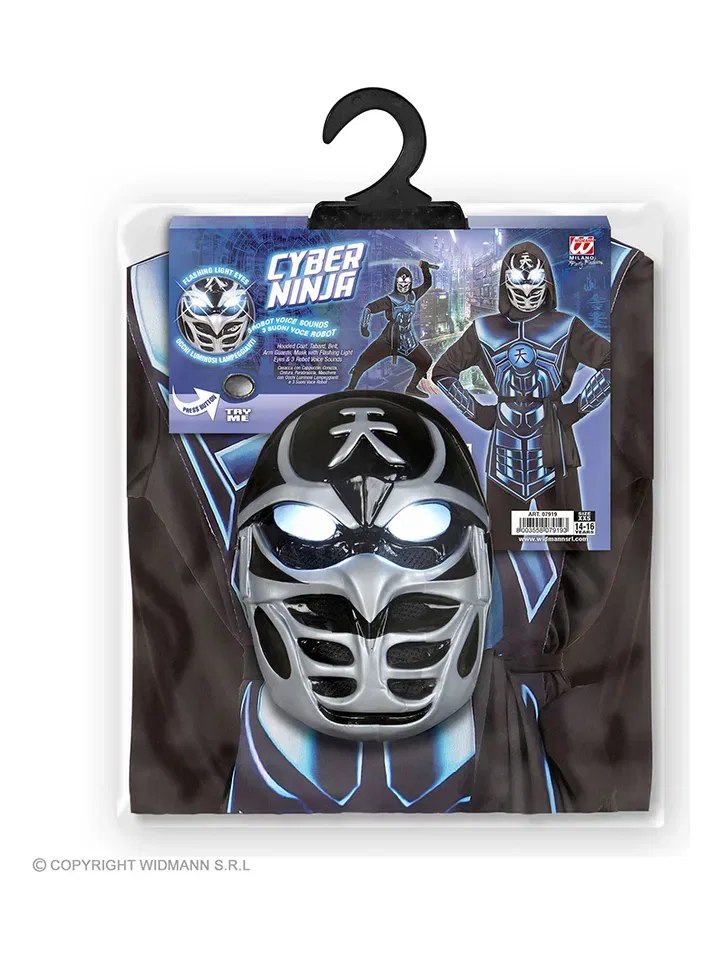 Костюм Cyber Ninja, Carnival Party, черный — фото 3