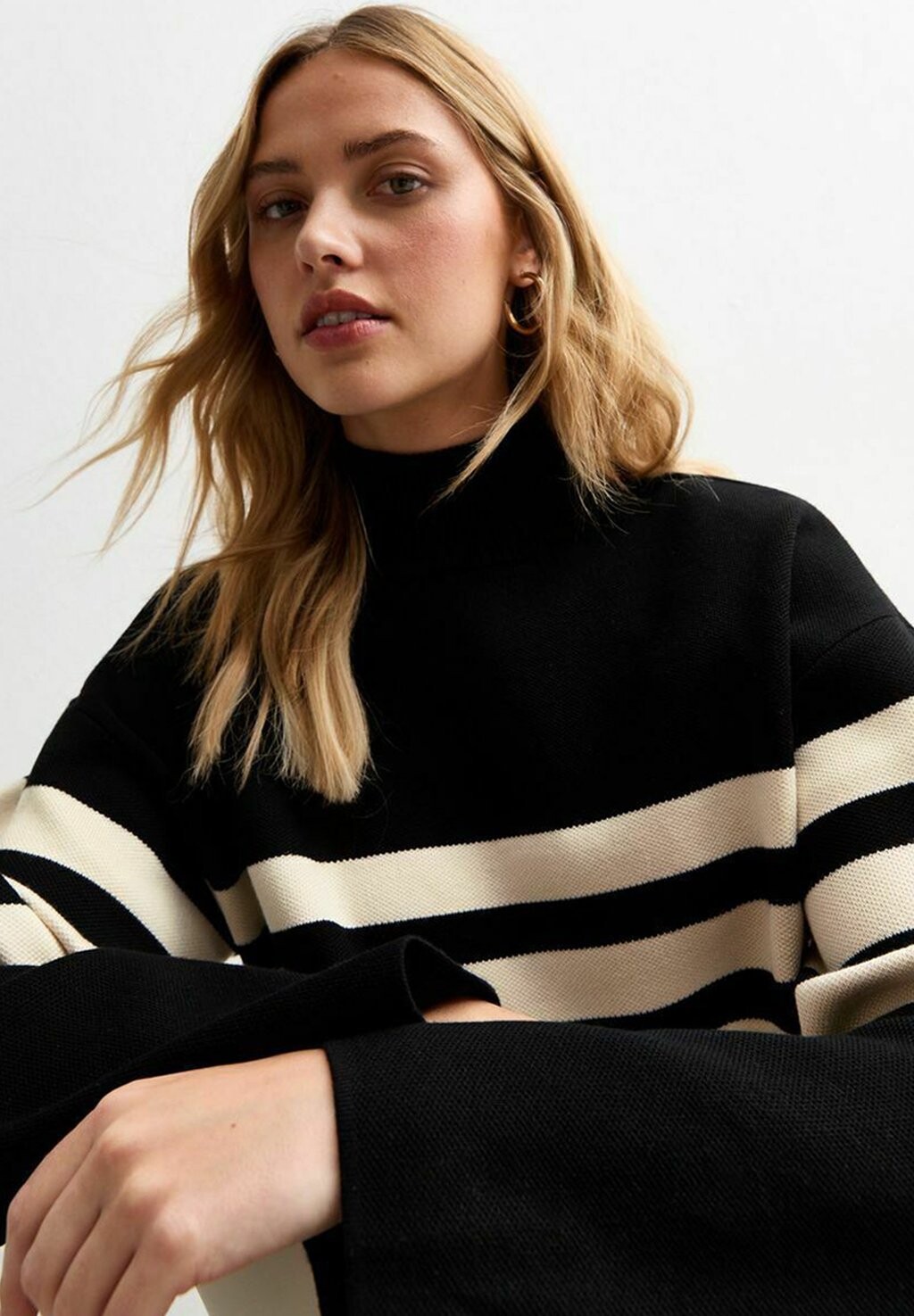 

Джемпер COMPACT STRIPED New Look, черный