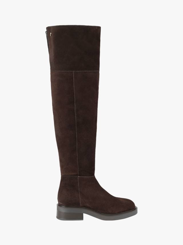 Неаполитанские замшевые ботинки выше колена Carvela, Brown