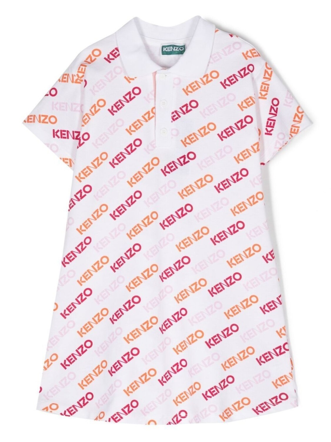 

Kenzo Kids платье с логотипом, белый