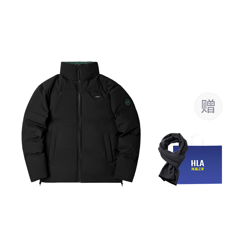 

Пуховик унисекс HLA, Black 93, Черный, Пуховик унисекс HLA, Black 93