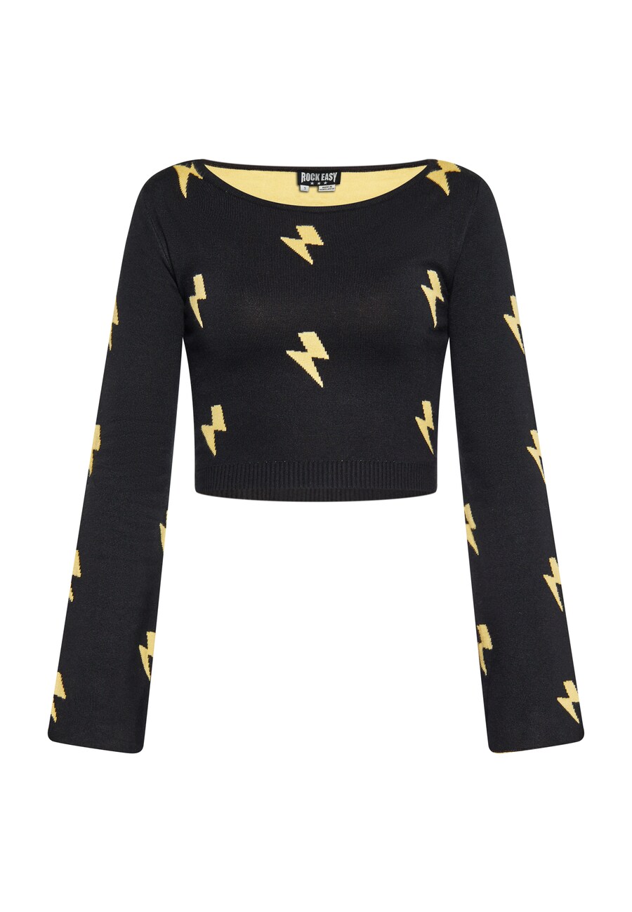 

Тонкий вязаный свитер ROCKEASY Sweater, черный