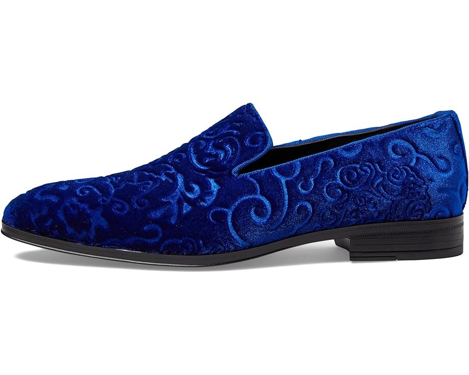 Лоферы Stacy Adams Saunders Velour Slip-On, цвет Royal Blue — фото 4