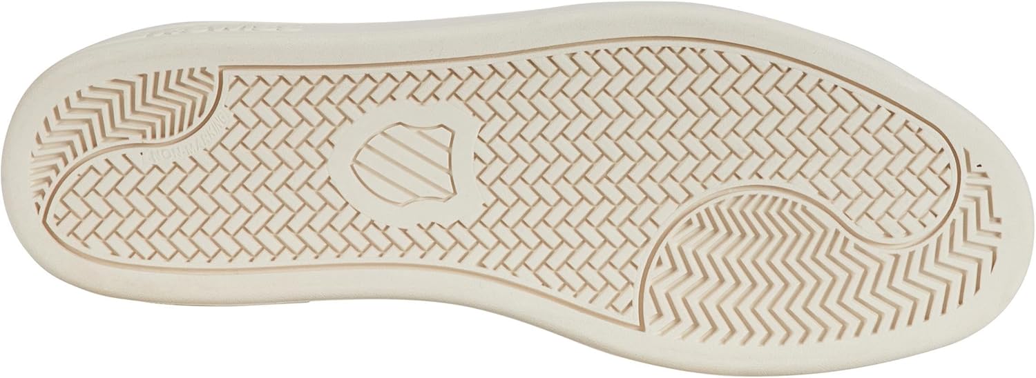 Мужские кожаные кроссовки K-Swiss Lozan Klub, белый/черный — фото 4
