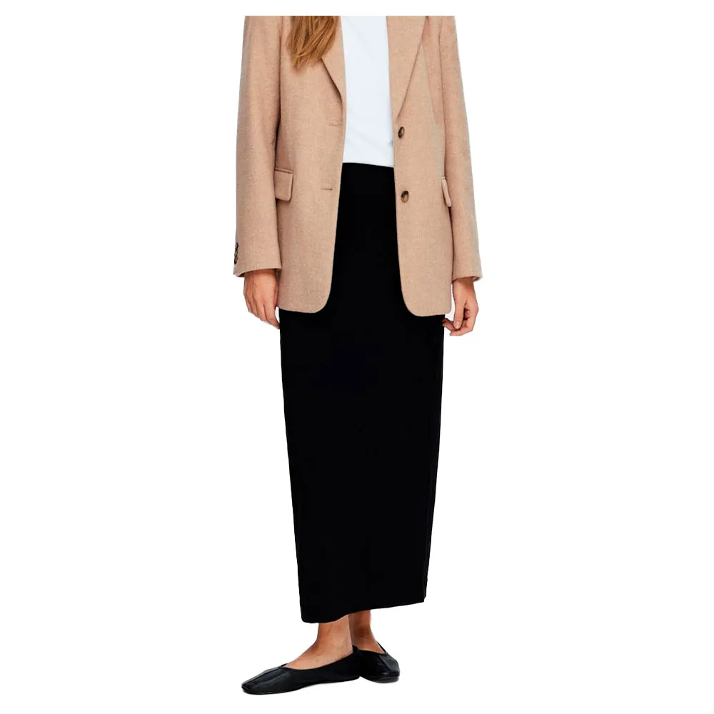 

Юбка Selected Shelly Ankle long skirt, черный