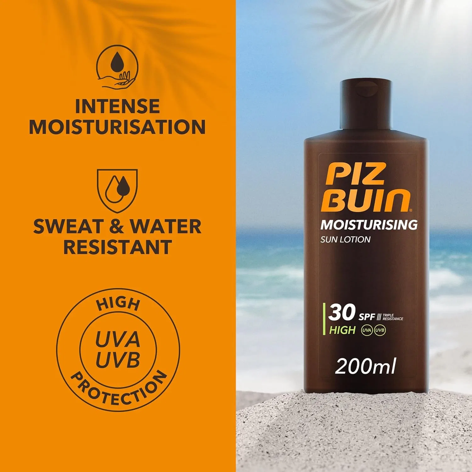 Лосьон для загара Piz Buin с SPF 30, 200 мл, белый — фото 2