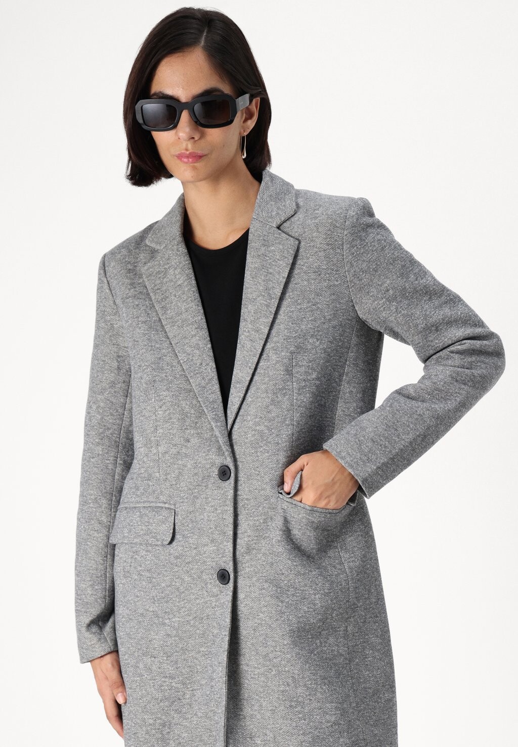 

Классическое пальто ONLBRENDA ONLY Tall, цвет Mottled Light Grey