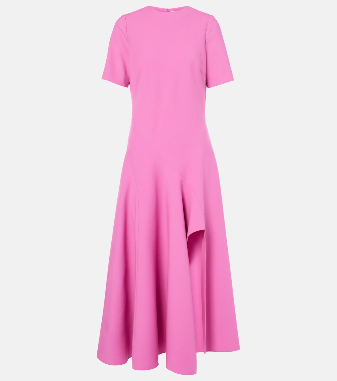 

Платье миди из шерстяной смесовой ткани с драпировкой Oscar de la Renta, Rosehip