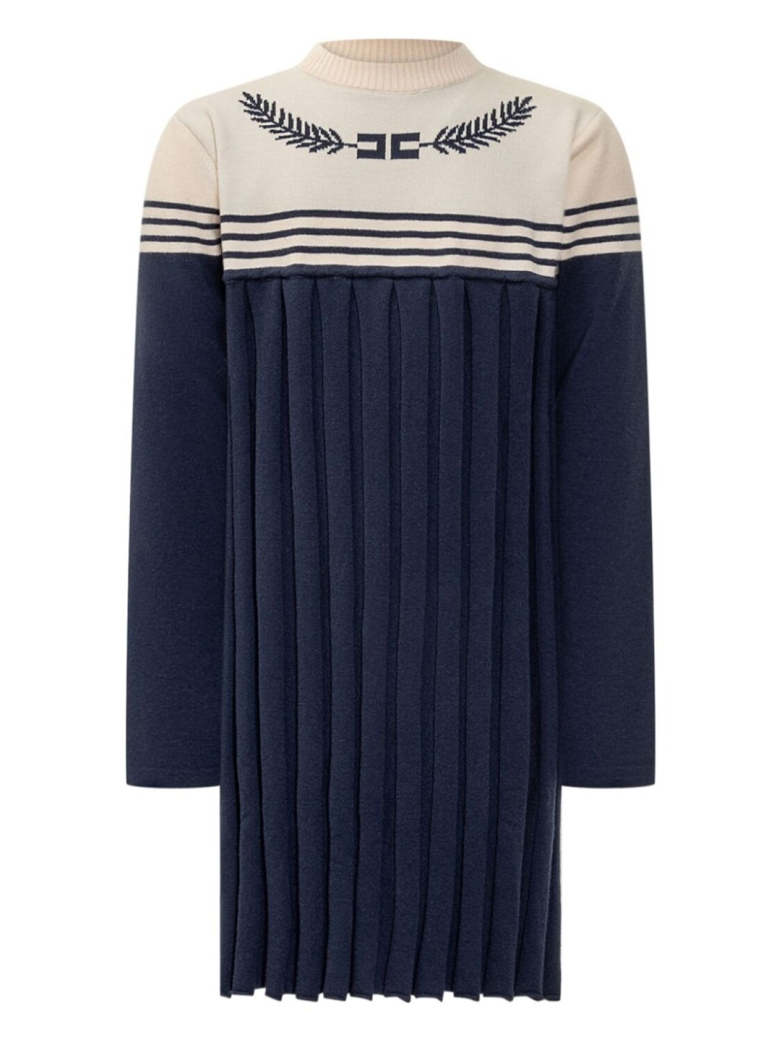 

Плиссированное платье Elisabetta Franchi La Mia Bambina, синий
