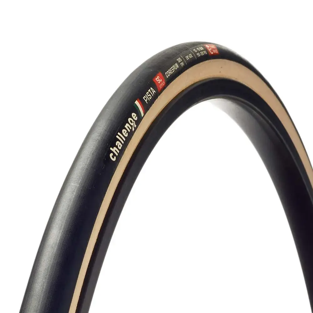 

Дорожная шина Challenge Tires Pista SC S-Clincher 320 TPI 700C x 23 road tyre, золотой