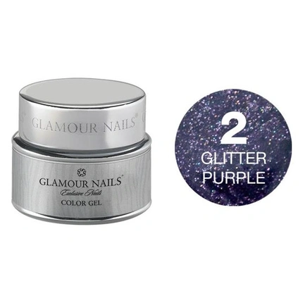 

Глянцевый гель Glamour Glitter Gel 02 - 5 мл Vip