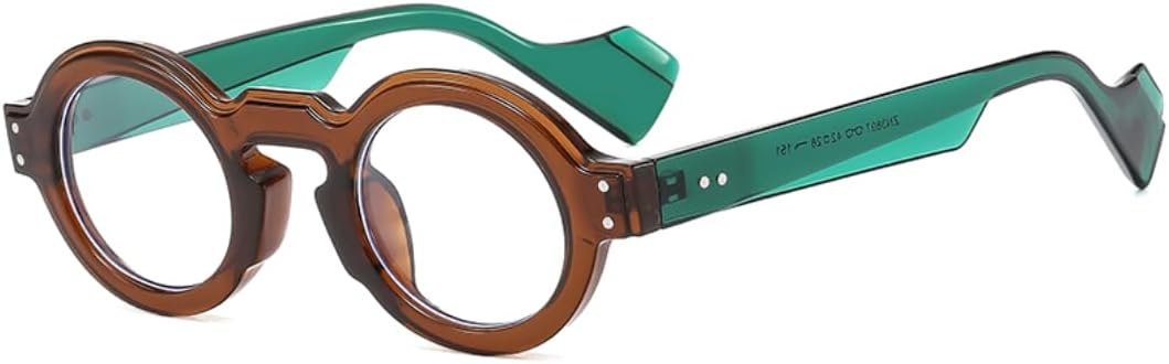 

Солнцезащитные очки с защитой UV400 | Круглая зеленая овальная оправа с заклепками | Для женщин и мужчин, для занятий спортом на открытом воздухе и вождения DSVIGF, 09