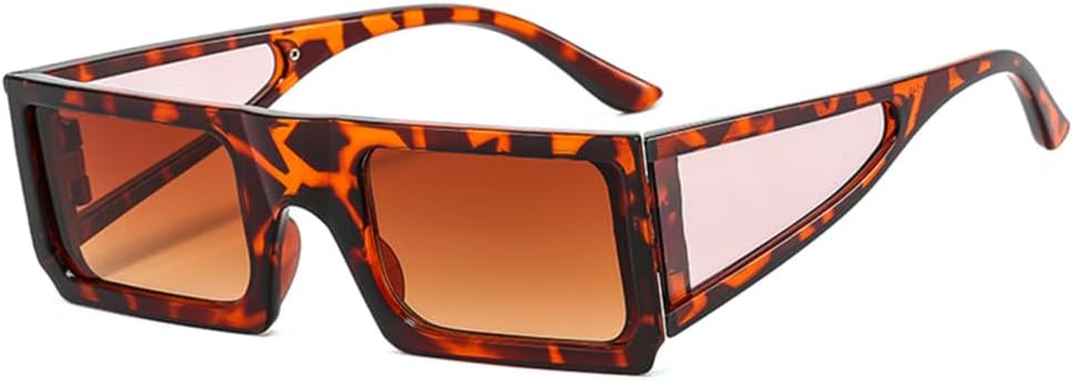 

Солнцезащитные очки прямоугольной формы для женщин и мужчин, с поликарбонатными линзами, в винтажном стиле, для вечеринок и пляжа, защита от ультрафиолета UV400 HDUBFY, C6