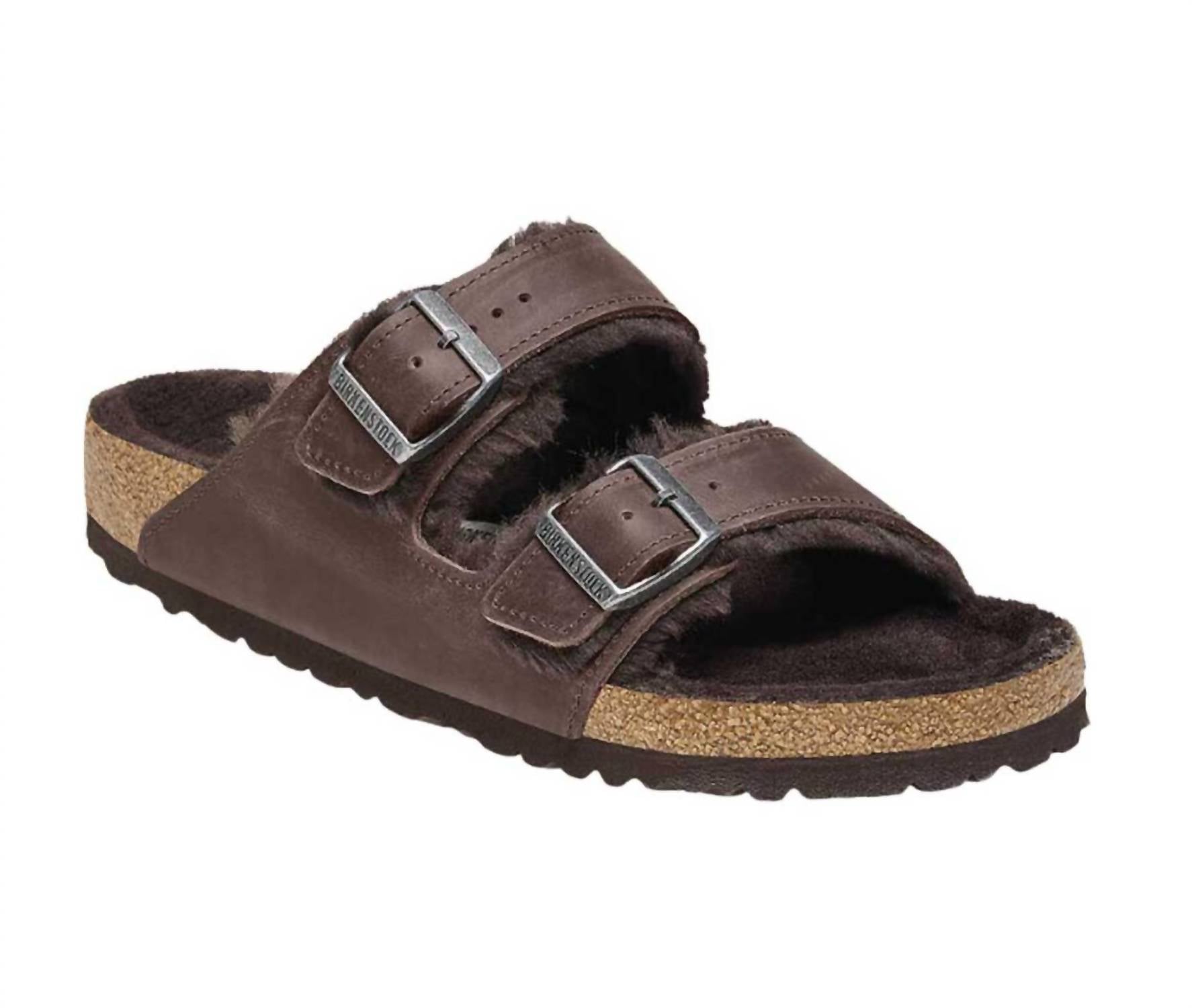 

Унисекс сандалии Arizona с мехом, цвет Habana Birkenstock, Habana