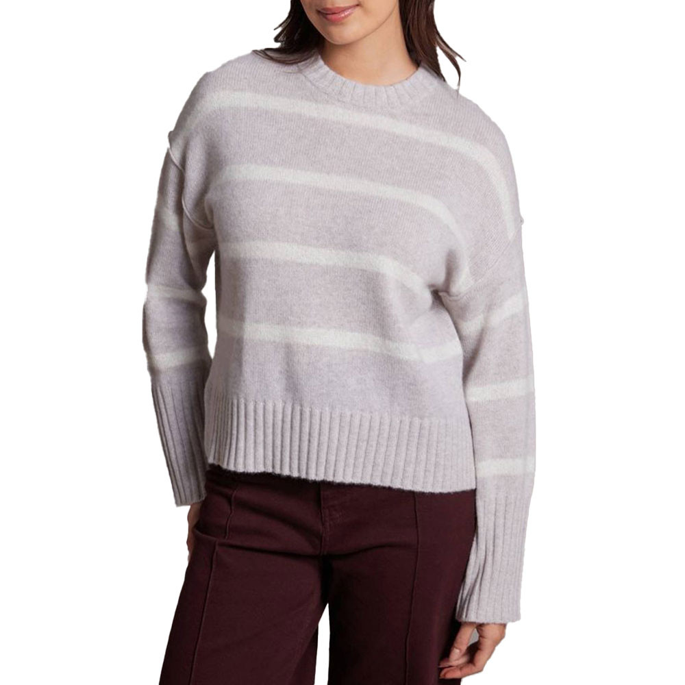 

Свитер Alashan Elle из кашемира и ангоры с круглым вырезом (женский), Latte Brown