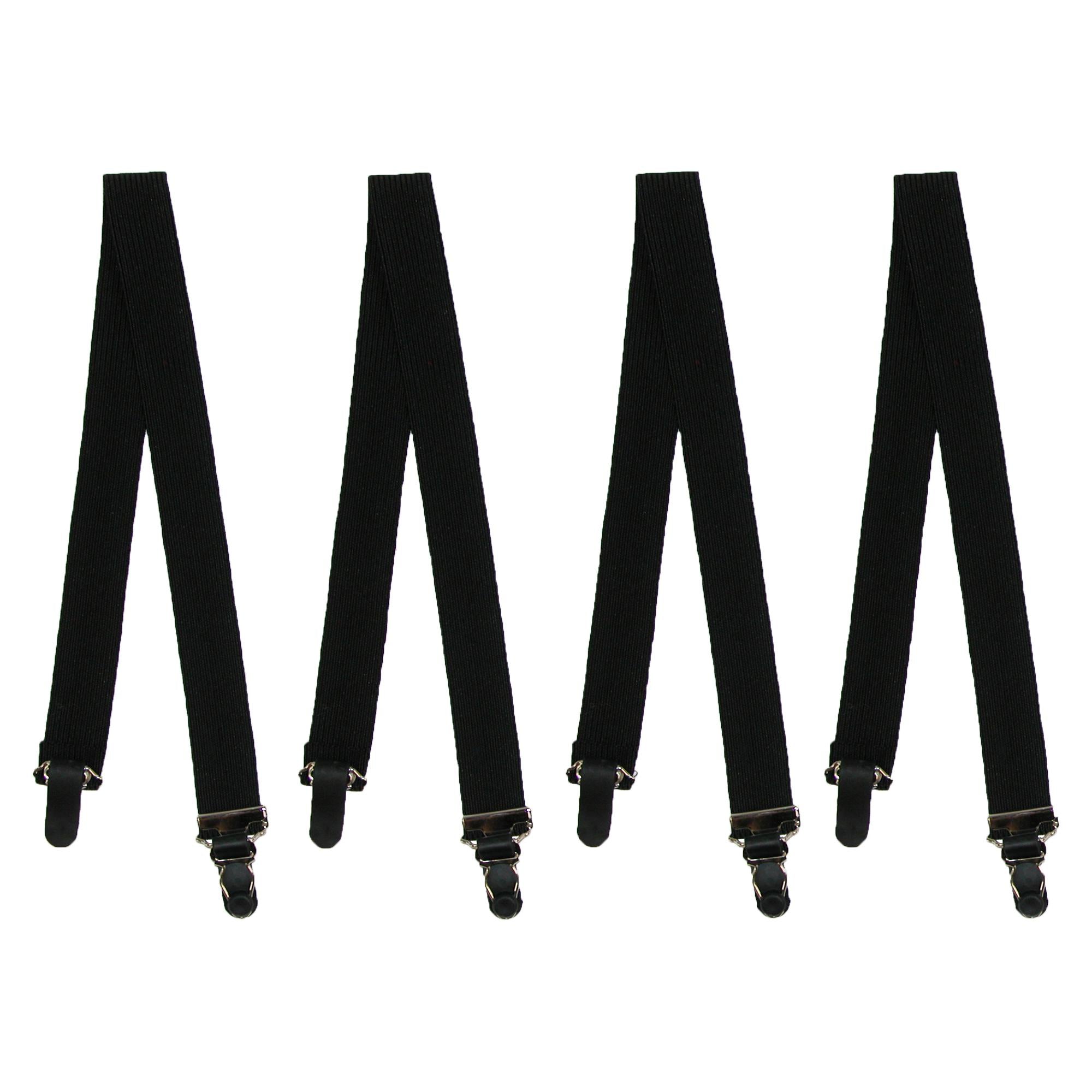 

Прямые носки с подвязками для рубашки CTM, цвет straight black