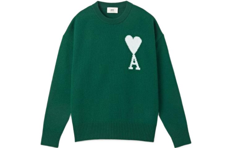 

Свободный свитер Ami с круглым вырезом AMIPARIS, зеленый
