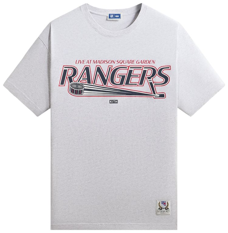 

Футболка Kith For The New York Rangers Madison Square Garden Puck Vintage Tee, серый