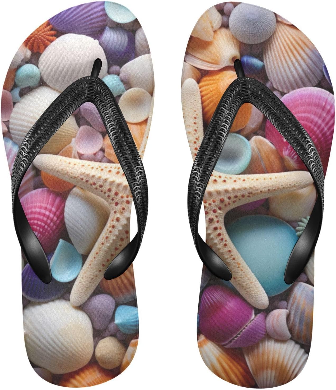 

Пляжные летние сандалии Seashell Starfish для женщин и мужчин, шлепанцы для душа Kfbe