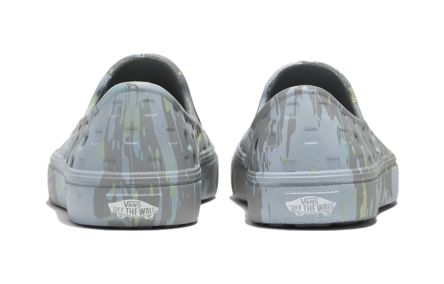 Детские сандалии Slip-on Kids для дошкольников Vans, серый/синий — фото 3
