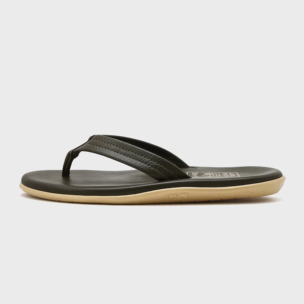 Унисекс шлёпанцы Classic Leather Y зелёные от Island Slipper — фото 2