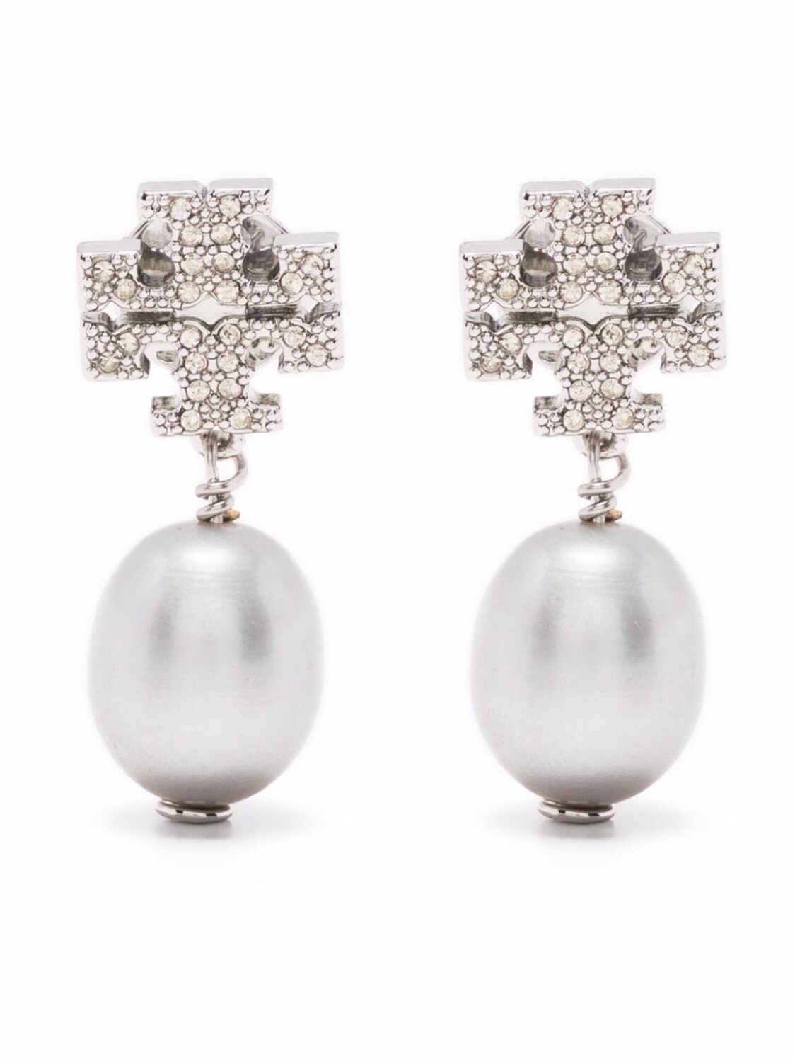 

Серьги с перламутром Tory Burch, серебряный