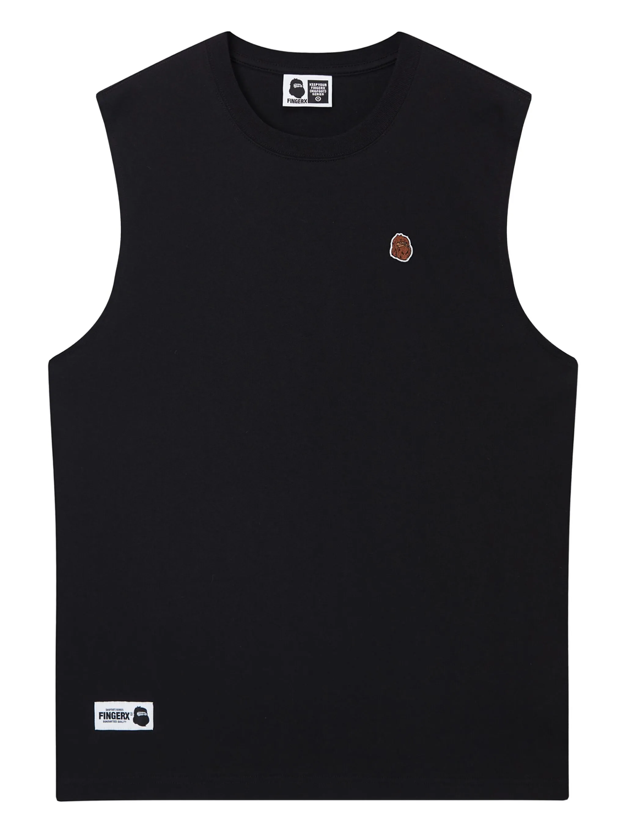 

Жилет с вышитым логотипом Fingercroxx, черный